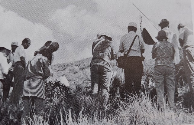 妙義山での供養(昭和61年)