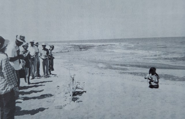 北サンフェルナンドの海岸供養(昭和61年)