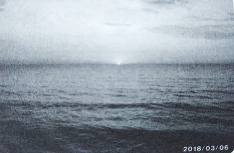 南シナ海の日没