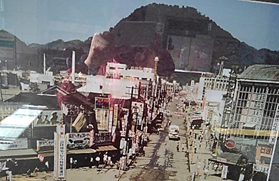 昭和３０年頃、復興中の鳥取市街地