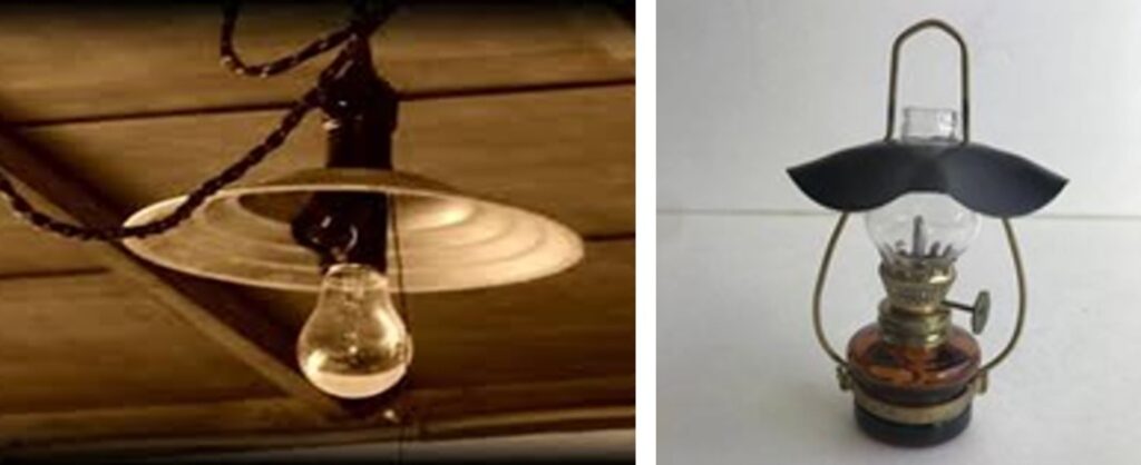 昭和の電球とランプ