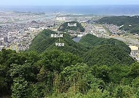 久松山—雁金山城ー丸山城の補給ライン